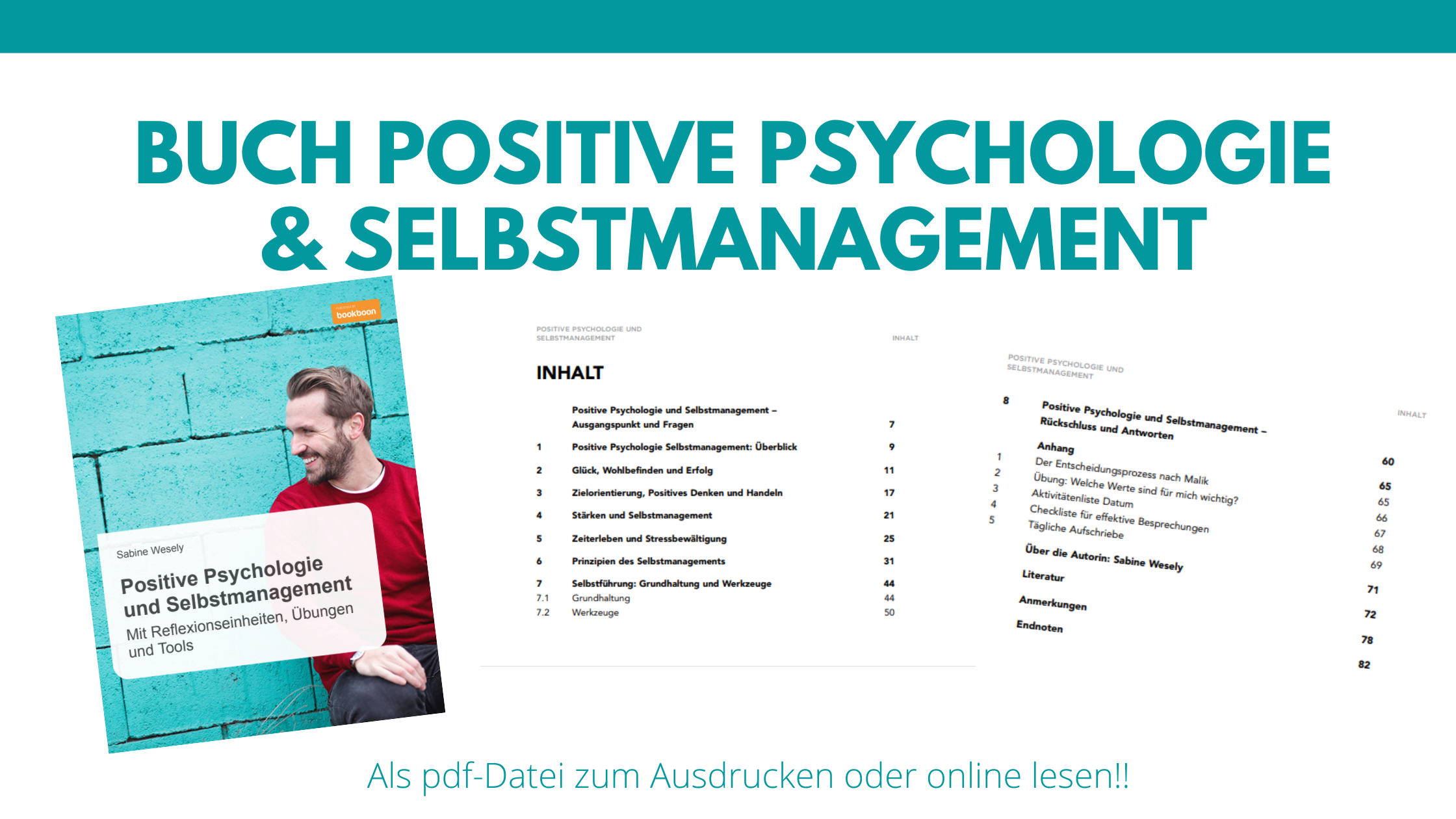 Werbung Buch positive Psychologie